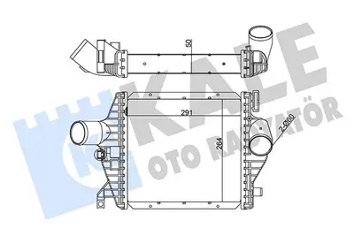 KALE 344990 Turbosarj Radyatoru V-Class W638-2 96>03 Vıto W638 97>03 6385012301, A6385012301, 96843, 8ML376723701