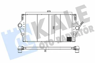 KALE 345075 Turbo Radyatoru (Intercooler) Espace Iv - Laguna Iı - Vel Satıs 8200075810