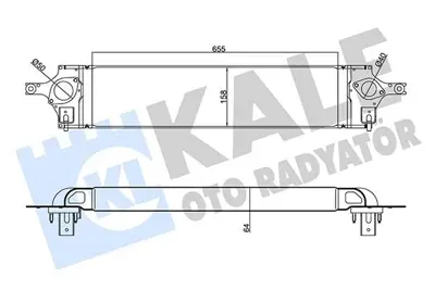 KALE 345125 Intercooler Turbo Radyator Nissan Xtrail 2.0 Dci 2007 -> Koleos 2.0 Dci 2008 -> 144613UC0C, 14461JG70B, 14461JG70C, 144968841R, A4461EQ40A, A1461EQ405, 14461EQ400, 14461EQ405, 14461EQ40A, A4461EQ405