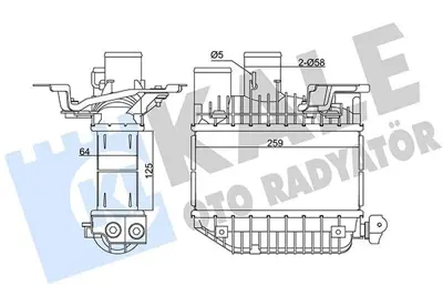 KALE 345135 Intercooler Radyator Avensıs 2,0 D4d 1999 2008 Corolla 2,0 D4d 2002 2007 179400G010, 1794027010, 1794027030