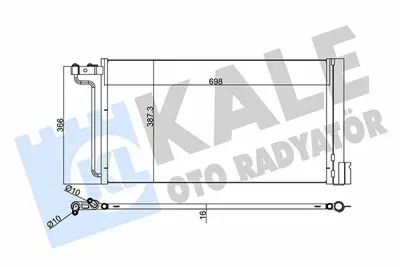 KALE 345220 Klima Radyatoru Focus Iii 1.6ti 16v - 11  > C Max Grand C Max 1.6ti 16v 10  > Benzinli AV6119710AC