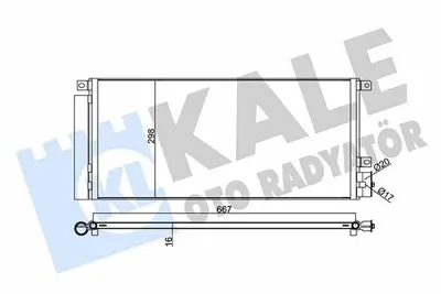 KALE 345280 Klima Radyatoru Opel Mokka A14net B14net 1850273, 1850335, 95026328, 95321793