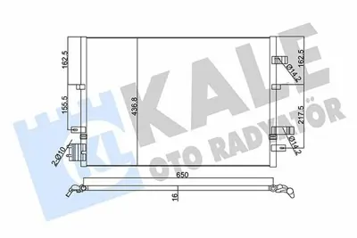 KALE 345380 Klima Radyatoru Mondeo Iii 2.0tdci - 2.2tdci 00>07 ME2S7H19E908AD