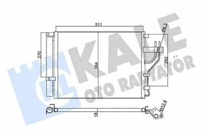 KALE 345425 Klima Radyatörü 976062Y000