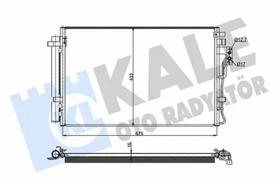 KALE 345465 Klima Radyatoru Kia Sorento 2009> 976062P500