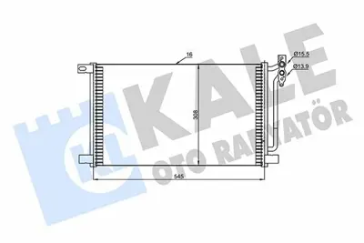 KALE 345615 Klima Radyatoru Bmw E46  X3 E83 Dızel 8377648, 64538377648, 35748, 35225, 94527, 705M16, 8FC351038214, 8FC351038211, 8022020