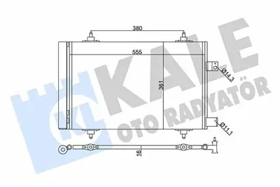 KALE 345665 Klima Radyatoru (Kondanser) P407 P508 C5 Iıı 2008> Dw10bted4 (2.0 Hdı 16v) 9685742080