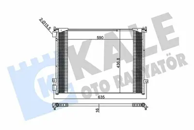 KALE 345815 Klima Radyatoru (Kondanser) Trafic Ii Vivaro 1.9 - 2.0 8200465490, 4417652, 93857127, 4417650, 93854159, 8200411148, 4419021