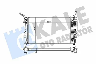 KALE 345980 Motor Su Radyatoru Viano W639 03> Vito W639 03> A6395011201
