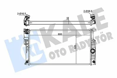KALE 346070 Motor Su Radyatoru Bmw N20 N26 N55 F20 F30 F32 F34 F36 F22 F80 F82 17117618807