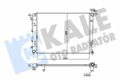 KALE 346145 Motor Su Radyatoru Ix35 Kıa Sportage 1,6 2,0 10> Manuel (635x478x16) 253102Y501, 253102S500, 253102S550, 253102Y500, 253102Y510, 253102Y520, 253102S510, 253102S650, 1333042, 675018