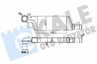 KALE 346200 Turbo Radyatörü 346200 Corsa-C Combo-C 1.3 Cdtı (03-09) 1.7 Cdtı 1300410, 93177425