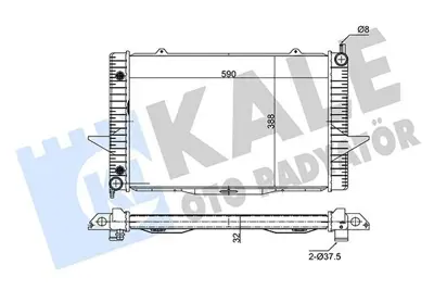 KALE 346225 Motor Radyatoru C70 I - S70 - V70 I - Xc70 Cross Country 8602559, 8602558, 8601451, 8601450, 86038411, 36000003, 8603767, 36000001, 360000012, 36000002