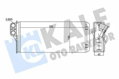 KALE 346410 Kalorifer Radyatoru Opel Movano Renault Master Ii Nissan Interstar 1.9 Dci 2.2 Dci 2.5 Dci 2.8 Dci 4501165, 9161465