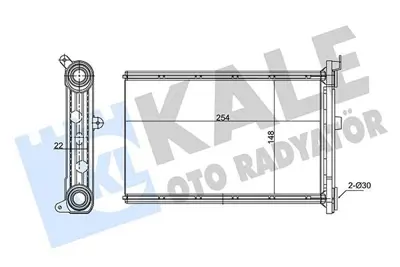 KALE 346755 Kalorıfer Radyatoru Bmw E87 E90 F26 F25 E84 E92 E91 E81 6023003, 8FH351333224, 70526, 9128953, 64119128953, 64119123506, 64116941991, 64116934783, 9123506, 6941991