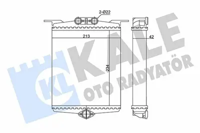 KALE 346810 Kalorıfer Radyatoru (Sası No: <a133638) S-Class W140 91>98 1408300561, A1408300561