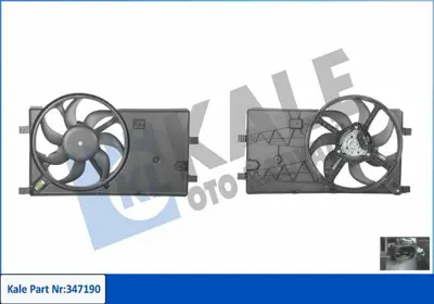 KALE 347190 Fan Motoru Nemo Bipper 1 4hdi Nemo Bipper 1 3hdi Fiorino 1 3jtd 75bg Euro5 Klimali 1253R3, 1616307580, 1616316680, 1253Q9, 51780703, 52017914, 5178073, 1253P3, 1253P4, 52119665