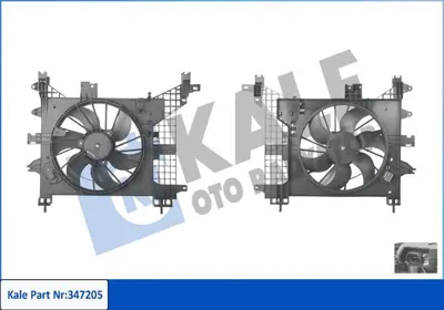 KALE 347205 Radyator Fan Motoru Davlumbazli Duster 1.5 Dci 1.6 16v 10> 8200880555