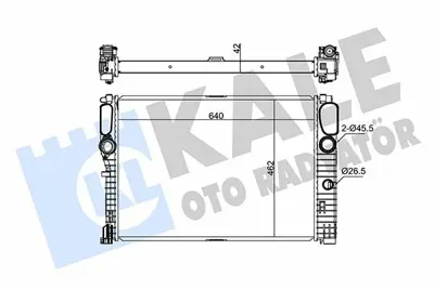 KALE 347275 Motor Su Radyatoru C219 05>10 W211 02>08 S211 03>09 2115000802, 2115003202