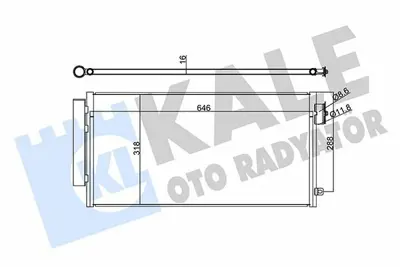 KALE 347285 Klima Radyatoru (Condenser) Egea 1 3 1 6 Mjet 1 4 Benzinli 51887955
