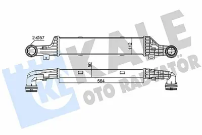 KALE 347300 Turbosarj Radyatoru E-Class W210 98>02 S210 99>03 A2105002000