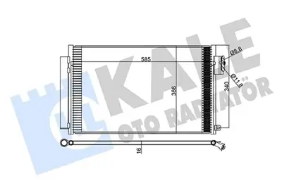 KALE 347305 Klima Radyatoru (Condenser) Egea 1 4 Benzinli 51887906