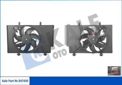 KALE 347430 Fan Motoru (+ac) Fiesta Vi 08>15 B Max 12  > 1 4tdci - 1 5tdci - 1 6tdci Klimali 8V518C607EJ