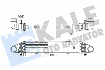 KALE 347700 Turbosarj Radyatoru C-Class W204 08>14 E-Class W212 11>15 A2045000500