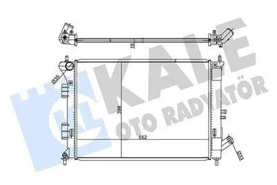 KALE 347785 Motor Su Radyator Elantra 2011> I30 2012> Manuel 253103X010