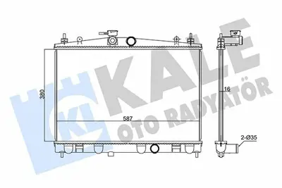 KALE 348005 Motor Su Radyatoru Juke 1.6 Benzınlı 2010 > 21410BA60A, 214101FD0A, 214101FD5A, 214101JY0A, 21410BA60B, 21410EE000, 21410EE50A, 21410EW000, 214101KF5A, 1213081