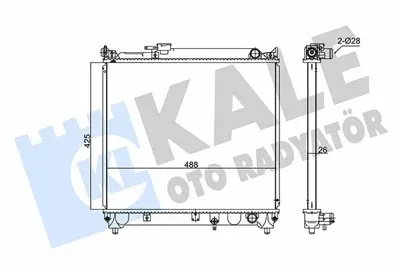 KALE 348085 Motor Su Radyatoru Vıtara 1.6 90>98 Manuel 5 Kapı 26mm 1770086C01, 1770056B02, 1770056B01, 1770056B00, 1770056B00000, 1770086CE0, 1770086CB0000, 1770086CB0, 1770086C01000, 1770085C01
