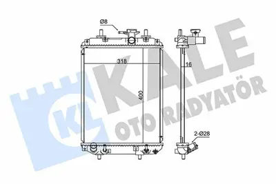 KALE 348190 Motor Radyatoru 16400B10100