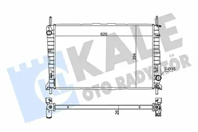 KALE 348455 Motor Su Radyatoru (+ac) Mondeo I - Iı 92>00 1,6 - 1,8 - 2,0 Olcu: (620×378×26) Klimalı 1006262, 1024051, 1029616, 1029617, 1036597, 3937577, 5055798, 6775667, 6899900, 6899901