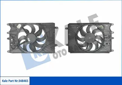 KALE 348465 Fan Motoru (Davlumbazli) Egea 1 6 Mjet 1 4 Benzinli 120ps 52052600