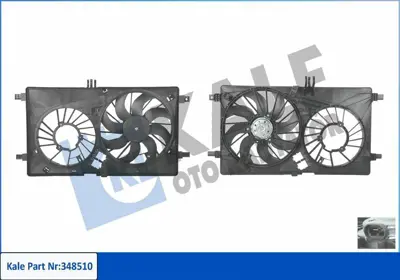 KALE 348510 Fan Motoru Master Iii 10> Opel Movano B 10> 2.3 Dci (Davlumbazli) Tek Motorlu 21721JD00B, 21430AX300, 21430AX600, 4155010015, 91166192, 7700805131, OPEL, RENAULT, 31129, 1146063