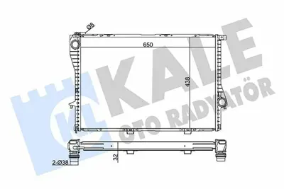 KALE 348600 Motor Su Radyatoru Bmw M52 M54 E39 E38  17111436060, 1436060, 1436061, 1463061, 17111436061, 17111463061, 1436055, 17111436055, 17111436062, 17111436063