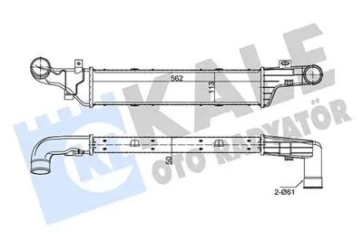 KALE 348890 Turbosarj Radyatoru E-Class W210 96>99 S210 96>99 A2105001200