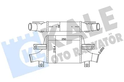 KALE 348895 Turbo Radyatörü 1530A093, 1607695880