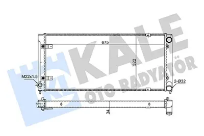 KALE 349230 Motor Radyatoru