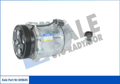 KALE 349645 Klima Kompresoru Caddy Iıı Sharan Transporter V Multıvan V Ford Galaxy S 1076012, 1111419, 1211741, 1211742, 1458685, 1458814, 6M2119E553AA, 6M2H19D629AA, XM2H19D629AA, YM2119E553AB