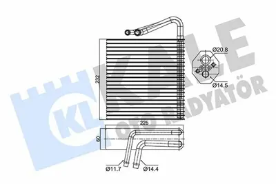 KALE 350065 Evaporator Renault Megane Iı Scenıc Iı 7701207874