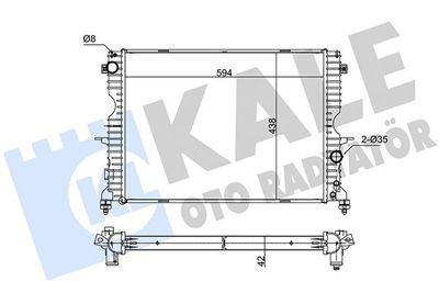KALE 350400 Su Radyatörü PCC001070