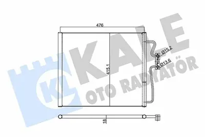 KALE 350535 Klima Radyatoru Bmw E38 8378439, 64538378439, 64538373924, 64538378685, 8378685, 64538383924, 64538372979, 64538391647, 64538391126, 8391647