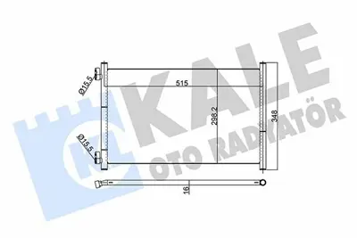 KALE 350560 Klima Radyatoru Punto Iı 1.8 - 1.9d - Jdt 99>03 (495x308x16) K46524500