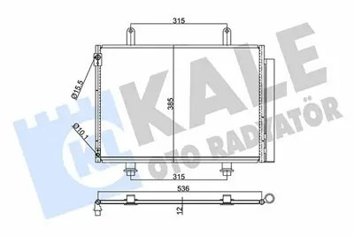 KALE 350640 Klima Radyatörü 95310-68L00