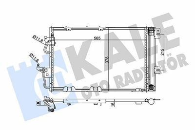 KALE 350650 Klima Radyatoru Astra H Zafira B A16xer 1850097, 93178959