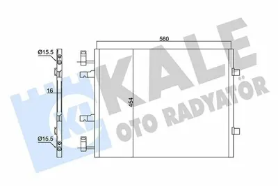 KALE 350670 Klima Radyatörü 93862467, 93862282, 93854159, 8200411148, 4417650, 4417652, 8200465490, 93857127