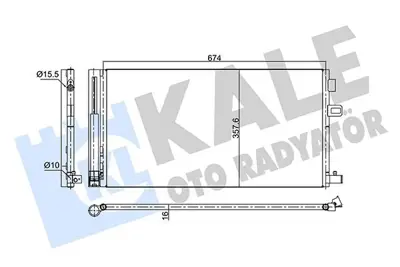 KALE 350675 Klima Radyatoru (Kondanser) Renault Fluence 1.6 16v 10> 921000006R