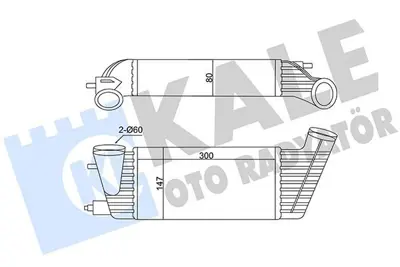 KALE 350820 Intercooler Radyatoru 807 Expert Iıı C8 Jumpy Jump Iıı 384P1