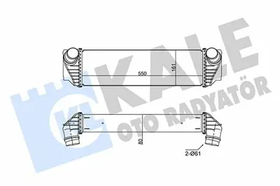 KALE 350830 Intercooler Radyatoru Bmw B47 N47 N57 F10 F11 F12 F01 F02 F03 F04 17117812016, 17517812016, 7812016, 96100, 8ML376746421